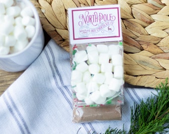 Christmas Hot Cocoa Mix: Personalized Kids Gift with Marshmallows