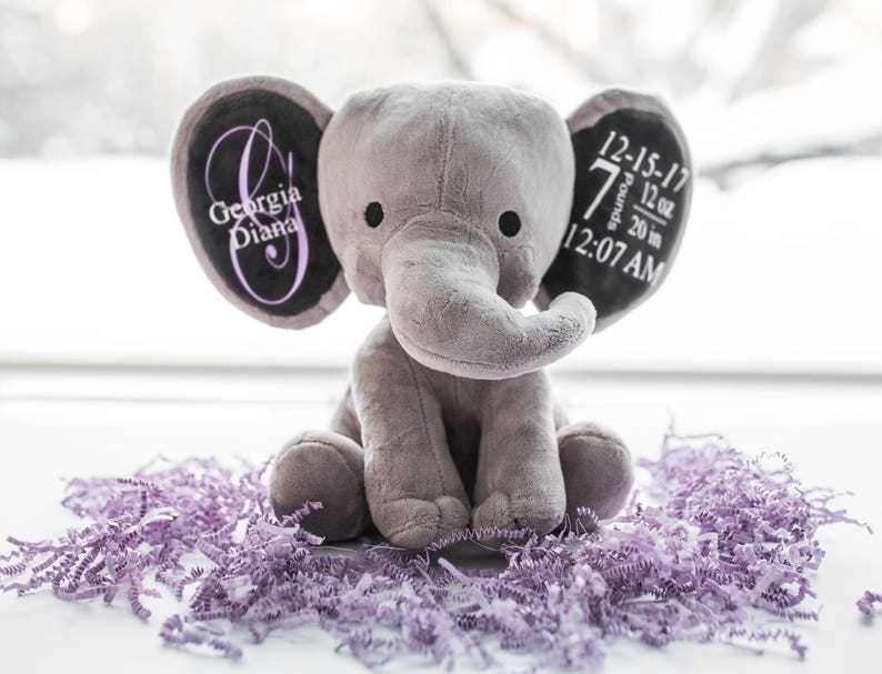 personalized baby elephant