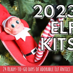 Elf Kit, Elf Props, Kids Christmas traditions, Elf accessories, mini toys for elf, elf mischief, elf clothes