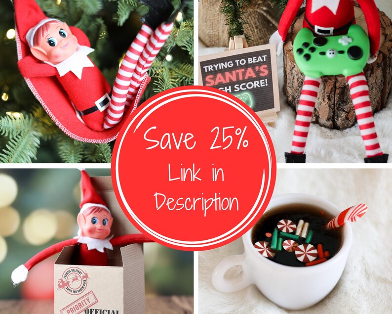 Printable Elf Hot Chocolate Stand: Miniature Cocoa Props, Elf Kit (Digital Download) image 8
