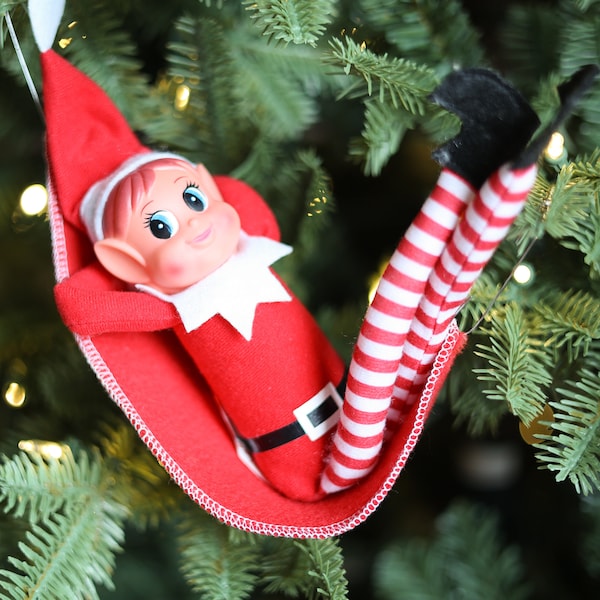 Elf Hammock, Elf Props, Kids Christmas traditions, Elf accessories, mini toys for elf, elf mischief, elf clothes