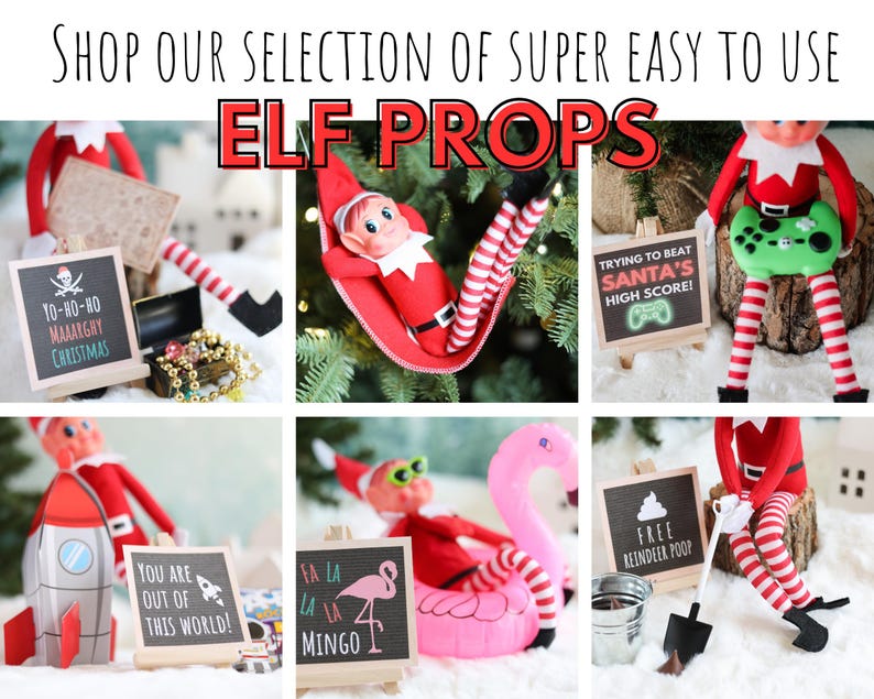 Printable Elf Hot Chocolate Stand: Miniature Cocoa Props, Elf Kit (Digital Download) image 9