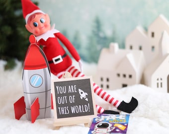 Elf Rocket Ship Astronaut Props Set