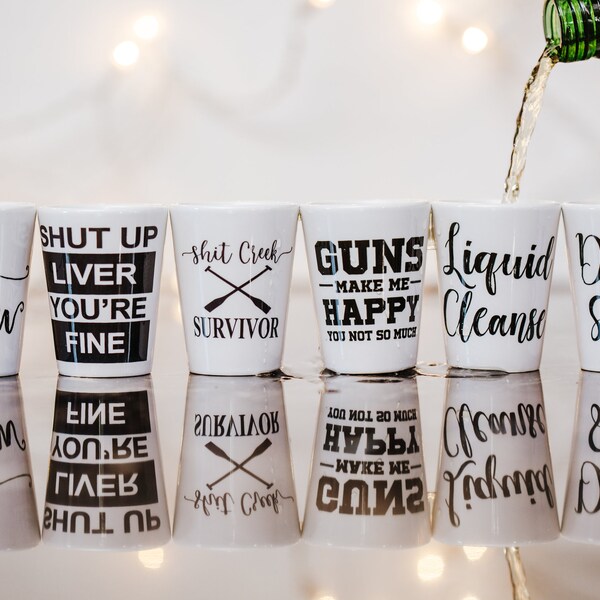 Funny Shot Glasses Etsy
