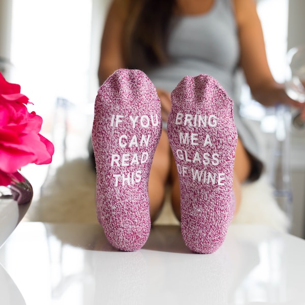 Wine Socks, Gift for mom, gift for her, Personalized socks, Wife birthday, Women gift idea, best friend Gift