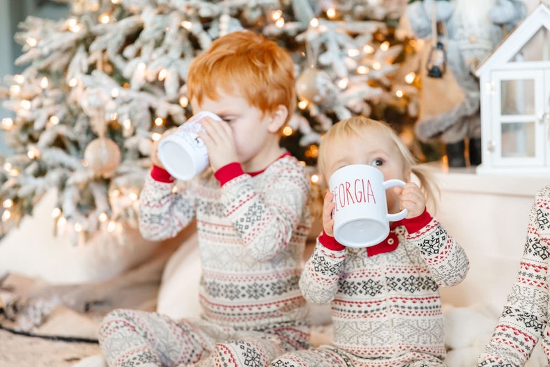 Kids hot cocoa Christmas mug, Personalized hot chocolate mug, Personalized Christmas gift for kids, hot chocolate mug, North pole image 9