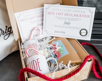 Christmas Eve Box, Christmas gift for kid, Santa Box, personalized Christmas gift for kids