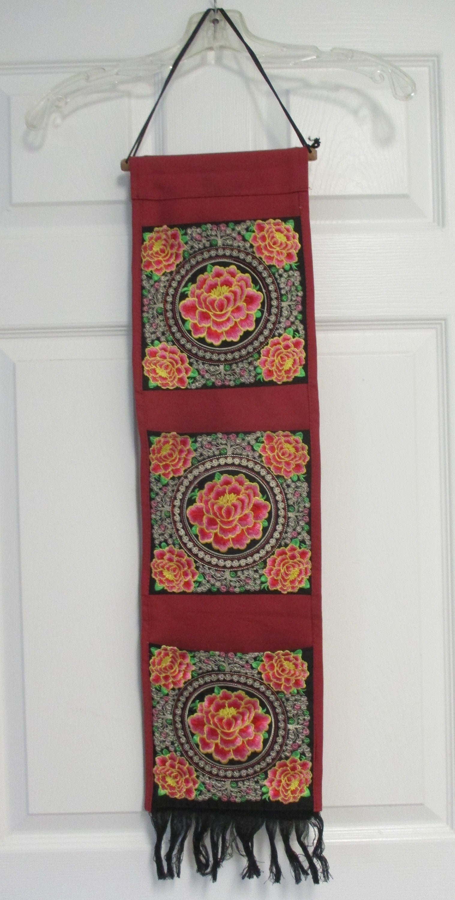 3 Taschen NOS Hängender Schrank / Büro Organizer Besticktes | Etsy