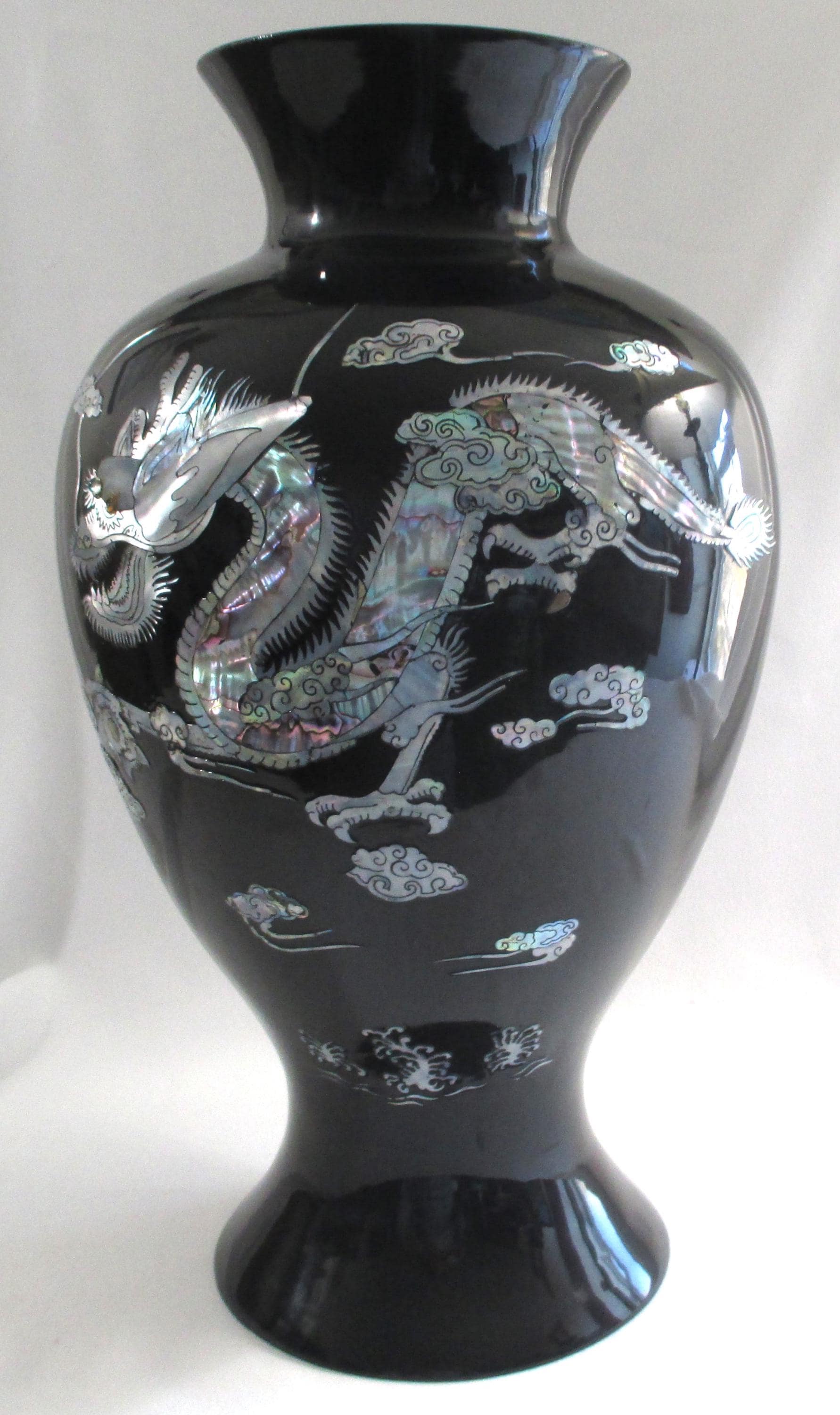 ドラゴン模様の陶器花瓶 Japan dragon vase - Etsy 日本