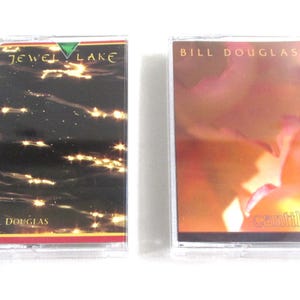 2 JAZZ Artist BILL DOUGLAS Cassette Tapes ~ 'Jewel Lake' & 'Cantilena' / Mixed Genres