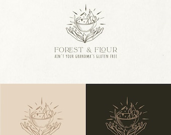 Logo Design | Schönes Logo | Weibliches Logo | Florales Logo | Personalisiertes Logo | Neutrales Logo | Boho Logo | 100% Copyright an Käufer