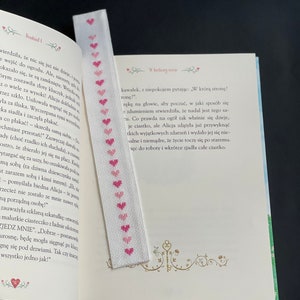 Bookmark embroidery Heart