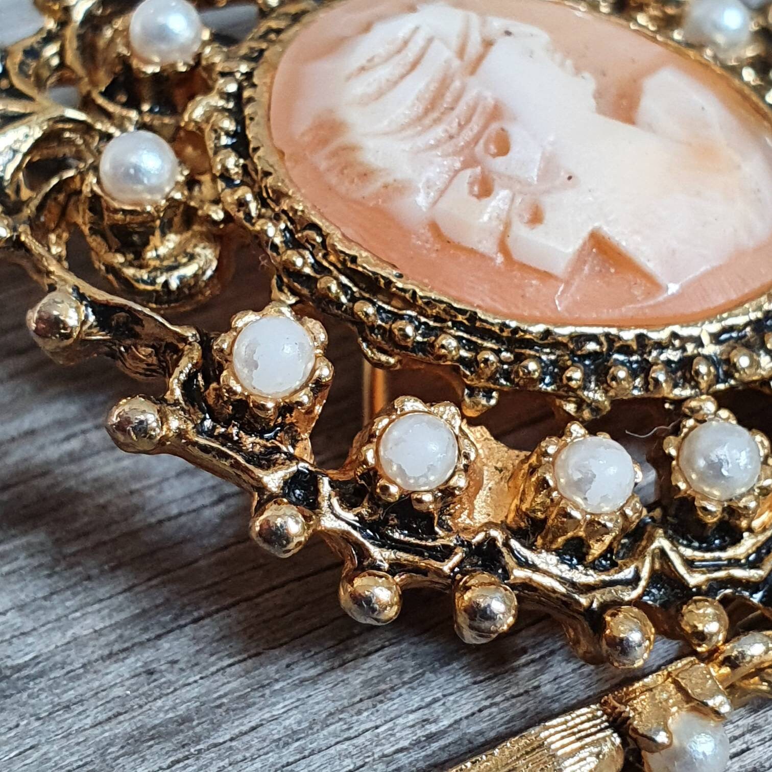 Vintage Barcs Cameo Brooch Shell Cameo Etsy Australia