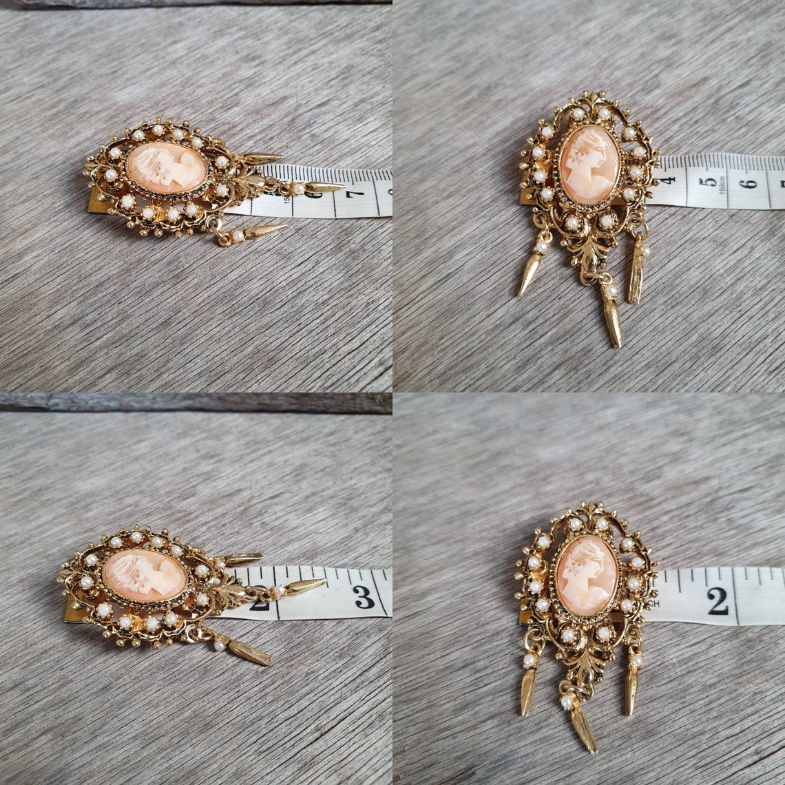 Vintage Barcs Cameo Brooch Shell Cameo Etsy Australia