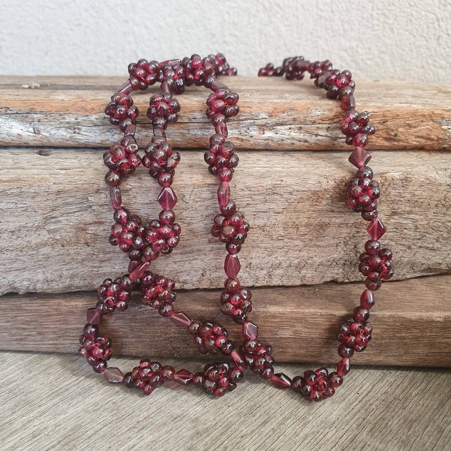Garnet Bead Necklace Etsy Singapore