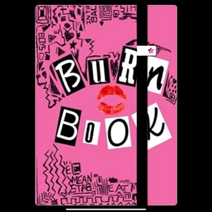 burn book cover print out