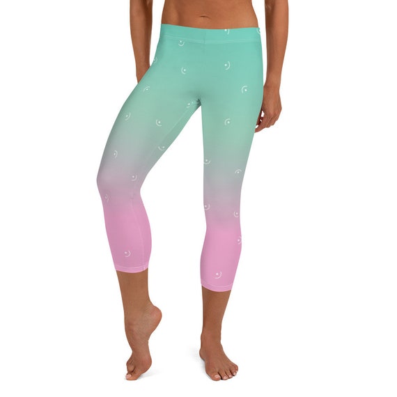ombre capri leggings