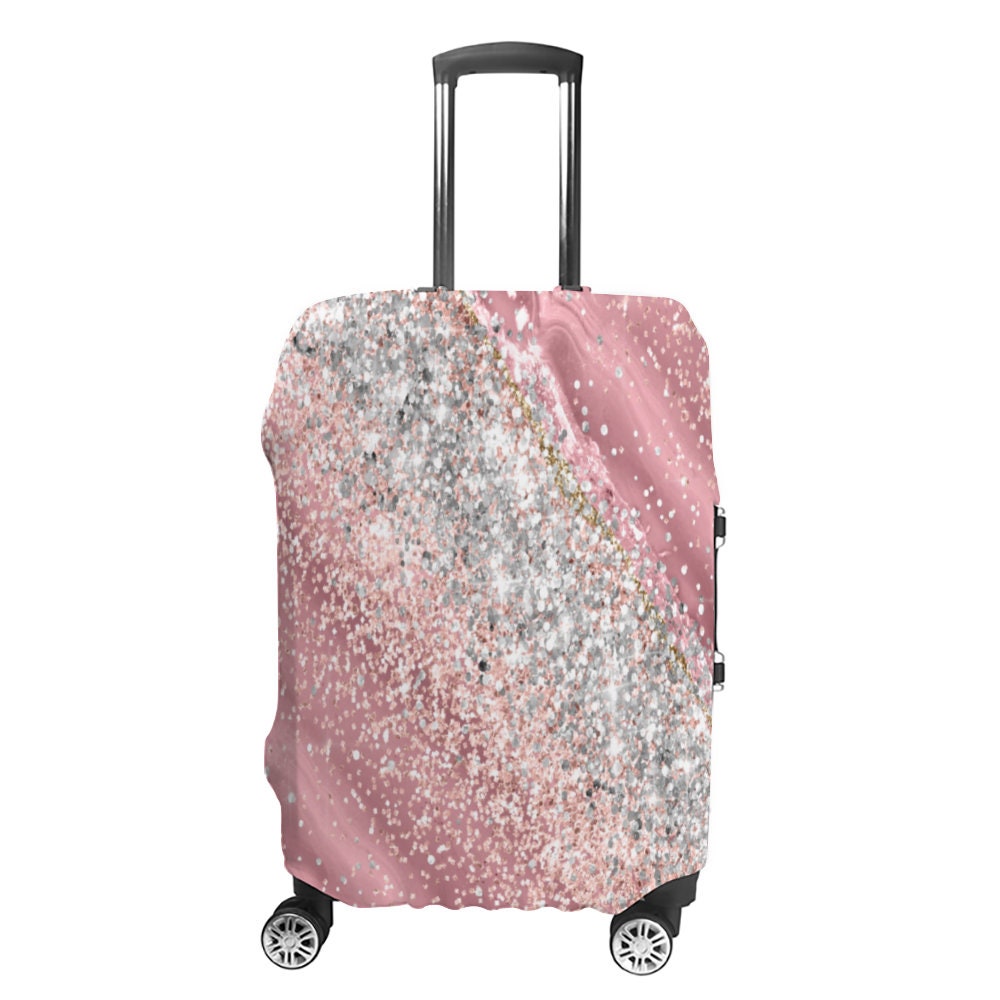 Pink Agate Luggage Case Cover Etsy Israel