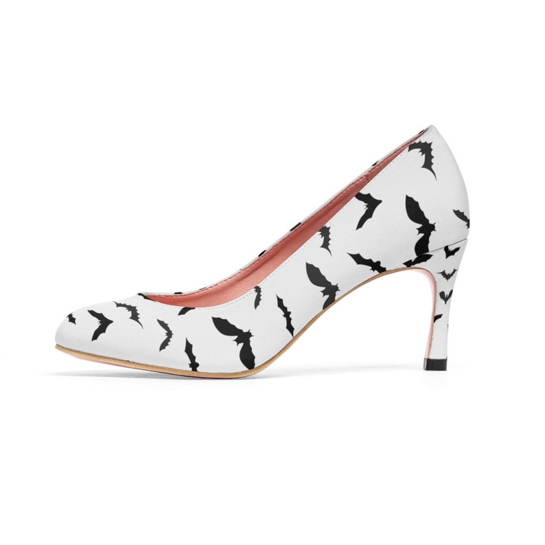 Halloween Black /& White Bat Women/'s High Heels