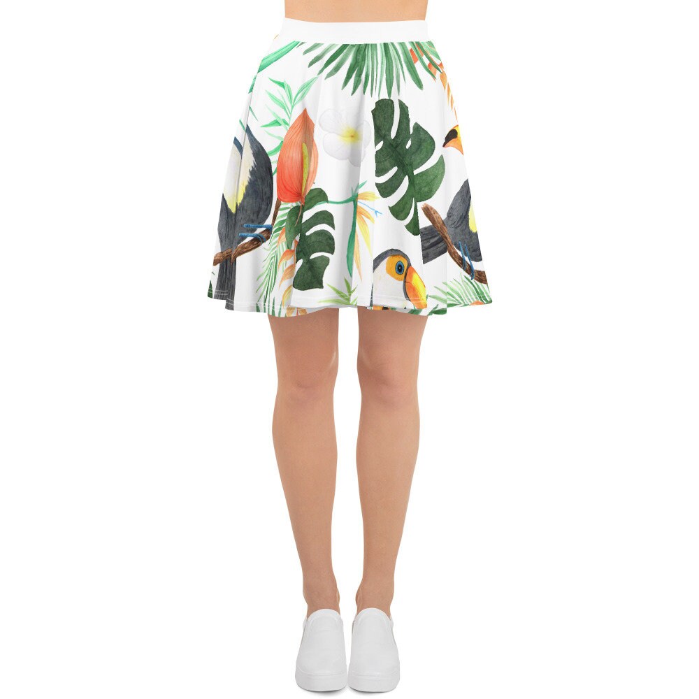 Image of Tropical Toucan Skater Skirt