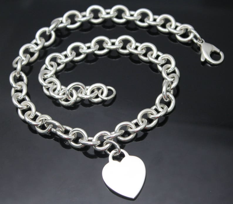VINTAGE Authentic Tiffany & Co Signature Large Heart Tag - Etsy