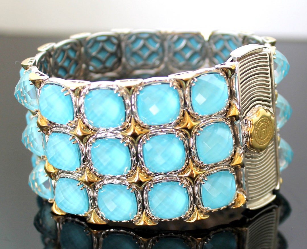 Buy Luxury GIFT IDEA !! Authentic Tacori Neolite Turquoise 18K