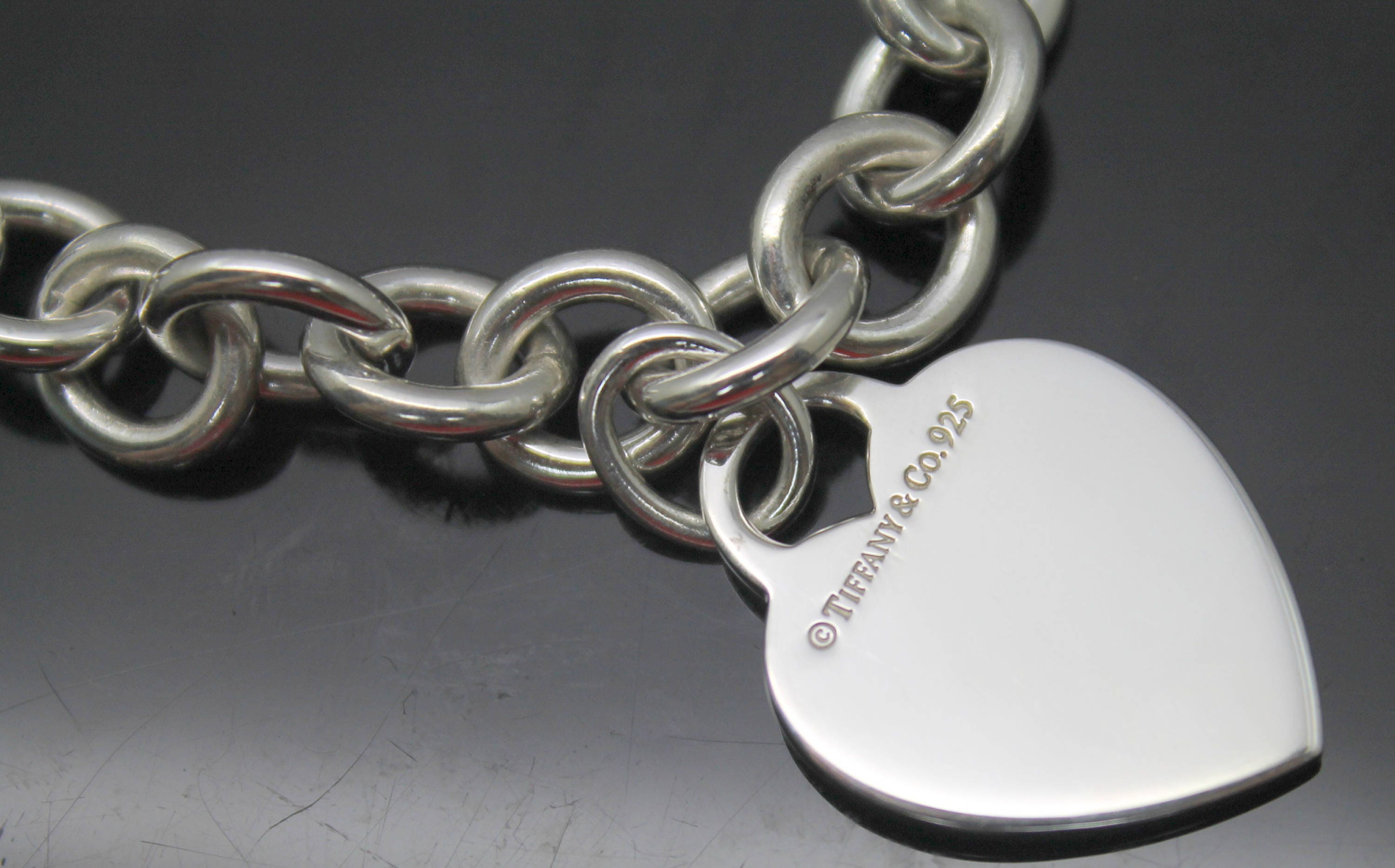 VINTAGE! Authentic Tiffany & Co Signature Large Heart Tag