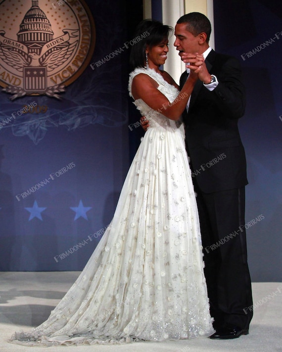 Michelle obama wedding dress cheap