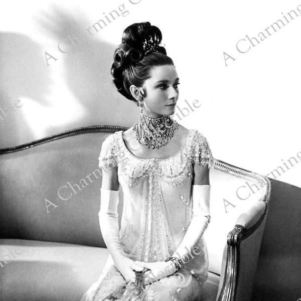 Audrey Hepburn 5x7, 8x10, 11x14 "MY FAIR LADY" 1964 Glamorous Movie Still, Movie Star Elegance Portrait