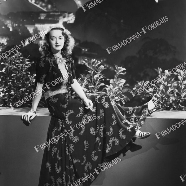 BETTE DAVIS 8x10 or 11x14 Photo Print 1938 "The SIsters" Photographer, "Elmer Fryer" High Fashion Actress Portrait