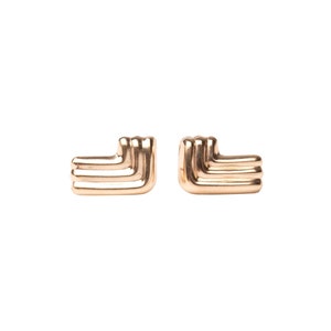 Gold L Studs, Gold Studs, Cute Studs, Gold Filled Studs, Earrings, Gold Filled Earrings, Holiday Gift, Gift for Her, Holiday, Gift, Studs