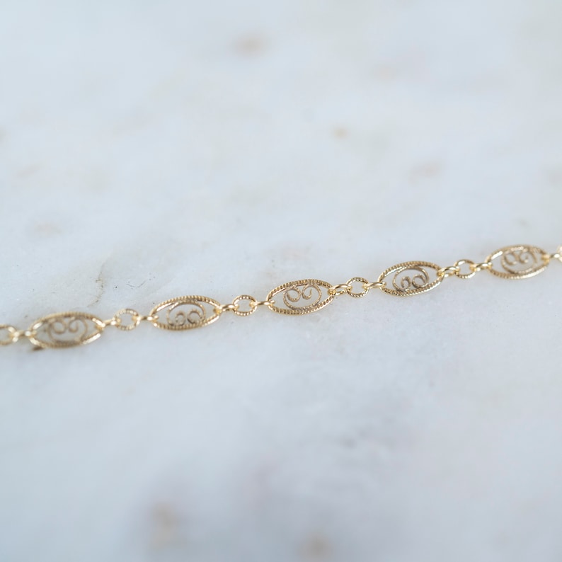 Gold Vintage Bracelet 14k Gold Filled Bracelet Simple Gold Etsy UK