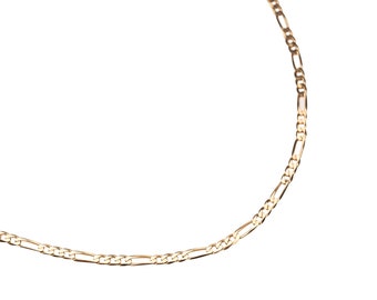 Collar de cadena Figaro de oro macizo de 14 k
