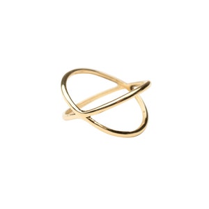 14k Gold X Ring, Gold Cross Ring, 14k Gold Ring, Gold Criss Cross Ring, Gold X Ring, 14k Gold X Ring, Gift for her, Holiday Gift, Gift
