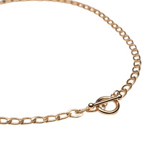 Gold Neptune Toggle Bar Necklace, 14k Gold Filled Necklace, Simple Gold Necklace, Chain Necklace, Stacking Necklace, Layering, Gift for Her