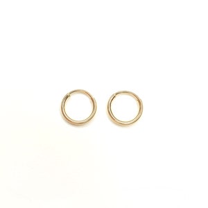 Gold Endless Hoops- 9mm Endless Hoops | Gold Hoop Earrings | Endless Hoops | Holiday Gift, Gift for Her, Holiday, Gift
