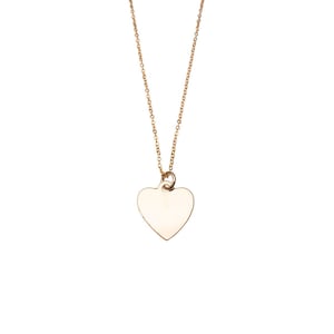 Gold Heart Charm Necklace, 14k Gold Filled, Circle Charm, Dainty Bunny, Simple Necklace, Holiday Gift, Gift for Her, Holiday, Gift, Gift,