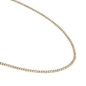 Gold Curb Link Necklace, 14k Gold Filled Necklace, Simple Gold Necklace, Chain Necklace, Layering Necklace, Stacking, Gift for Her, Holiday