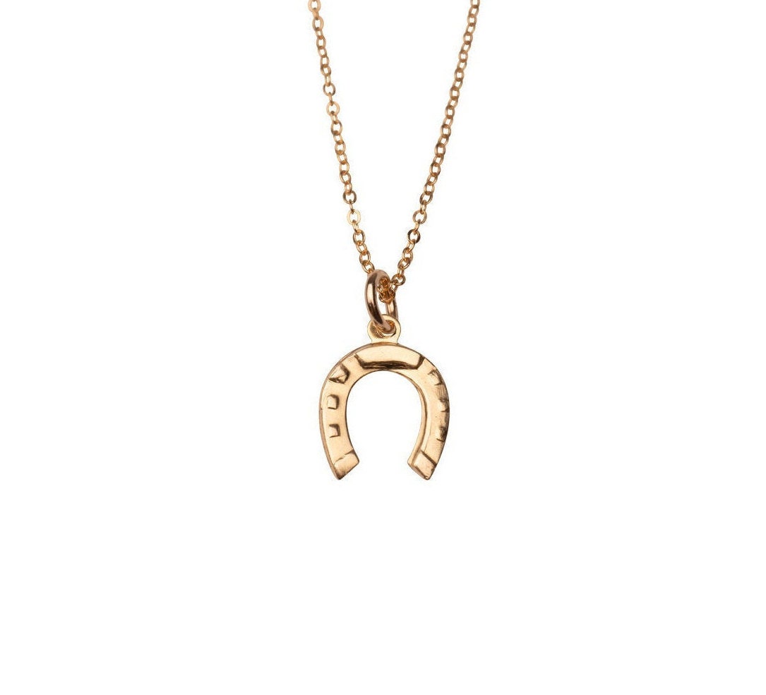 Lemegeton Collana Con Ciondolo Doppio Ferro Di Cavallo – Gioiello Bianco E Nero Con Cristalli, In Confezione Regalo