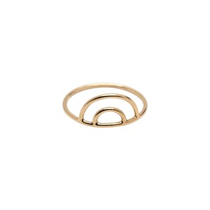 Gold Rainbow Ring, Gold Filled Ring, Rainbow Ring, 14k Gold Filled Stackable Ring, Gold Stacker, Stacking Ring, Cute Stackable Ring image 3