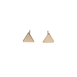 Gold Triangle Studs, Gold Studs. Cute Gold Studs, Gold Filled Studs, Earrings, Gold Filled Earrings, 14k Gold Studs