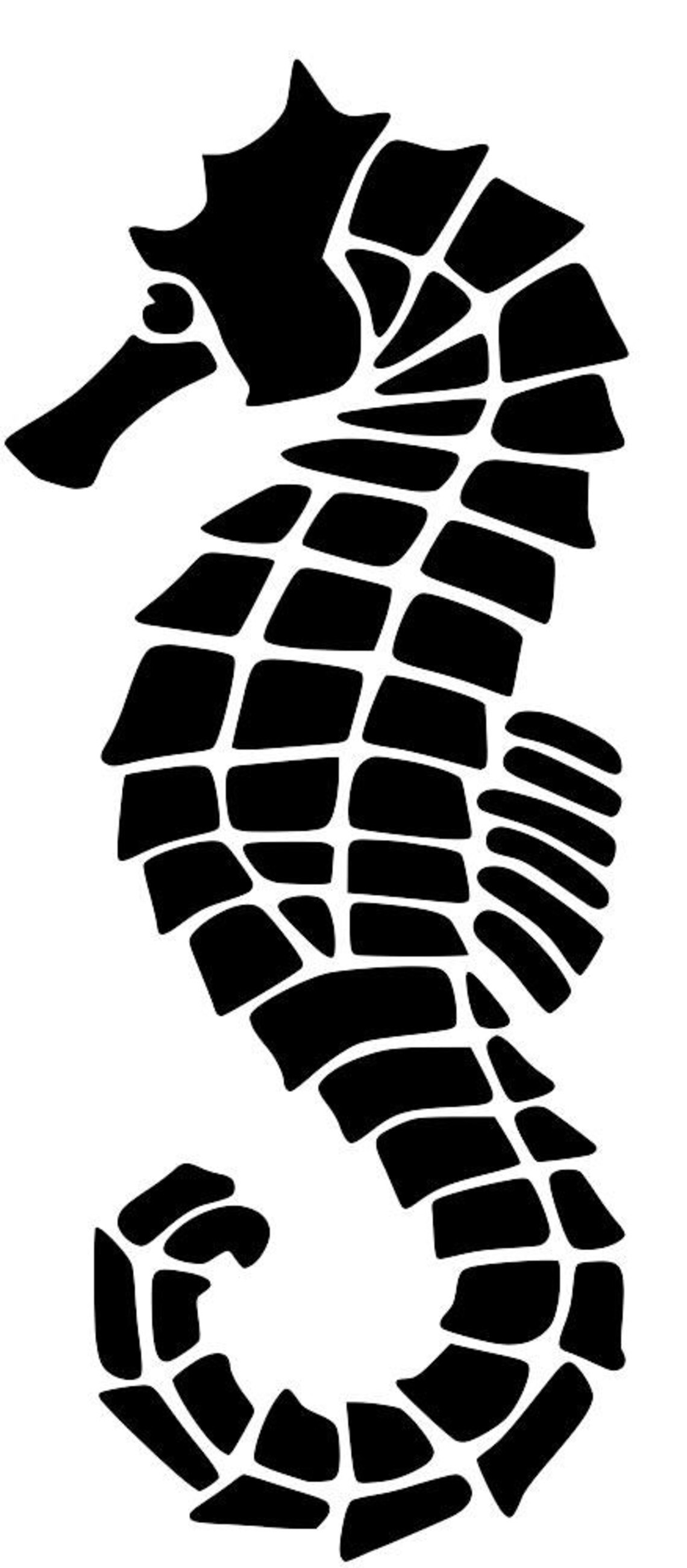 Sealife Seahorse Octopus Anchor Dolphin Mylar Stencil Design Etsy