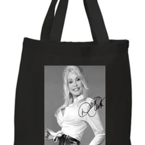 Shopper Tote Bag Cotton Black Cool Icon Stars Elvis Presley Ideal Gift Present Please Choose one image 2
