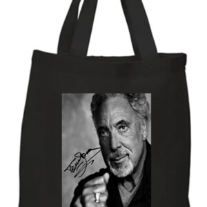 Shopper Tote Bag Cotton Black Cool Icon Stars Elvis Presley Ideal Gift Present Please Choose one image 3