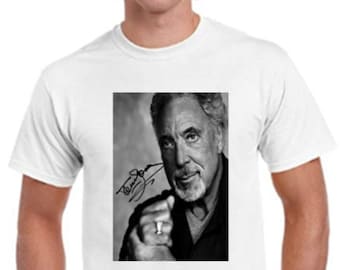 Tom Jones Gildan T-Shirt Ideal Gift Present Men Unisex S, M, L, XL, 2XL - Please Choose One - plus black cotton bag