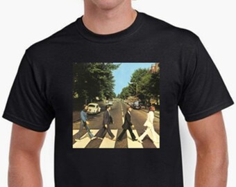 Beatles Heavy Cotton Gildan 5000 T-Shirt Ideal Gift Present Men Unisex S, M, L, XL, 2XL - Please choose one - plus black cotton bag