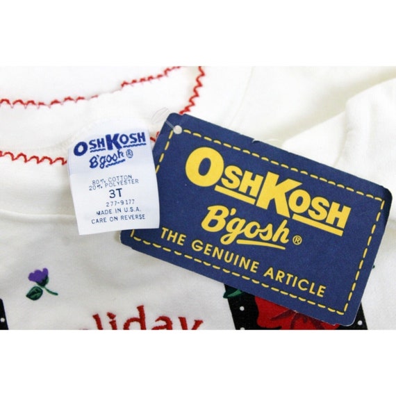 VTG 90s NWT OshKosh Toddler Winter Holiday Best 2… - image 7