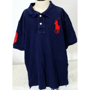polo BIG PONY 青 90s 90s Ralph Lauren Big Pony Polo Shirt | ThriftTale