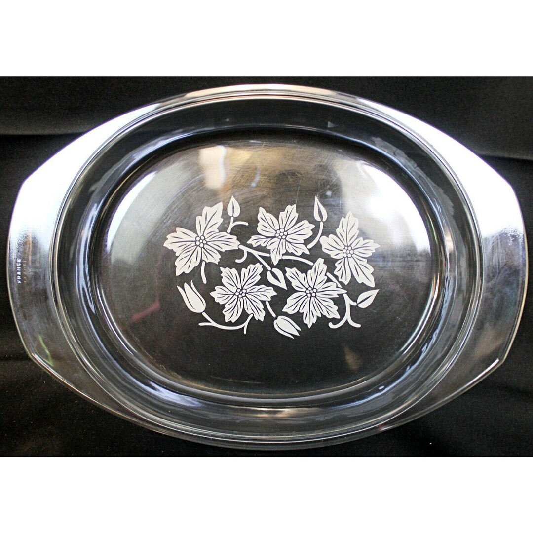 Vtg France Princess House Replacement Oval Lid Clear Glass Etsy