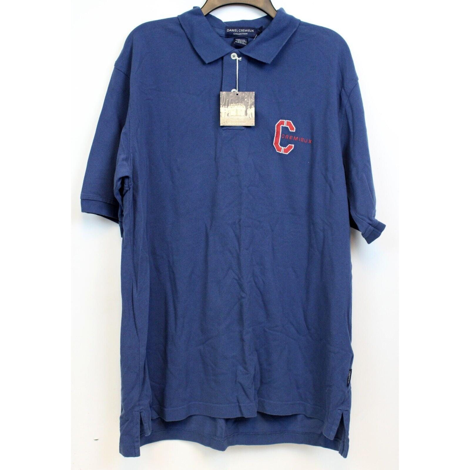 NWT Daniel Cremieux Polo Shirt Sz L French Colony Blue Classic Logo Big c Etsy